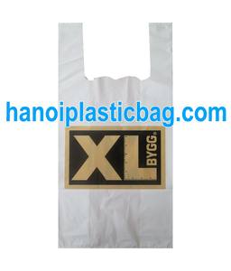 2024 Logo personnalisé côté gousset sac chaud supermarché emballage gilet transporteur du Vietnam fabricant T-shirt sac en plastique - Product Image 3