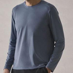 Camiseta Casual de Doble Manga para Hombre, Transpirable, Ligera, de Tela de Algodón, Ropa Moderna de Moda Urbana - Product Image 3