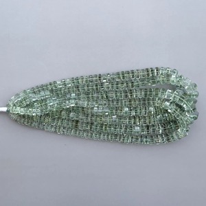 Natural Green <b>Amethyst</b> Faceted Bolt Beads Prasiolite Loose Gemstone Strand Quality for Jewelry Making Wholesale - Product Image 3