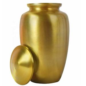 High Quality Handcrafted Cremation <b>Urns</b> for Ashes Memorial Container Jar Brass Decorative <b>Urn</b> Jar in Wholesale Price - Product Image 1