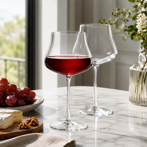 Verres à vin en borosilicate faits à la main de 440 ml, sans plomb, transparents, à pied, pour vin rouge et blanc, réutilisables, vente en gros - Product Image 6