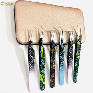 Professional Lash Tweezers Stainless Steel Serrated Tip Diamond Grip Eyelash Extension Tool Custom Logo - Product Image 6
