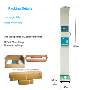 Siêu âm chiều cao và trọng lượng đồng tiền hoạt động chất béo cơ thể quy mô BMI Trọng lượng máy - Product Image 3