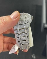 Reloj de Lujo de Moda de Alta Calidad con Diamantes de Moissanita y Cuarzo Japonés para Uso Diario, Disponible a Precio de Fábrica