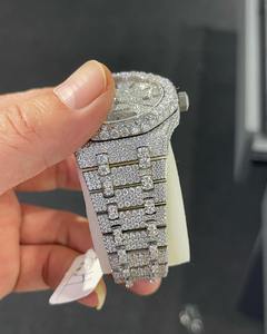 Reloj de Lujo de Moda de Alta Calidad con Diamantes de Moissanita y Cuarzo Japonés para Uso Diario, Disponible a Precio de Fábrica - Product Image 4