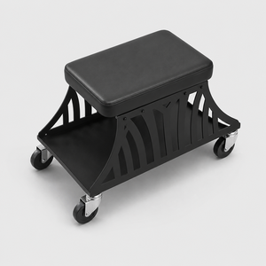 Rolling Garage Creeper Seat 2.5" Thick <b>Padded</b> Mechanic <b>Stool</b> Chair with 4-inch Wheels and Tool Tray for Auto Repair GAPGAR020 - Product Image 1