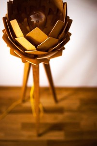 <b>Wooden</b> <b>Tripod</b> Searchlight <b>Floor</b> <b>Lamp</b> Silver-Plated Polished Brown Handmade <b>Wooden</b> Stand Antique Style Home Decor Light - Product Image 5