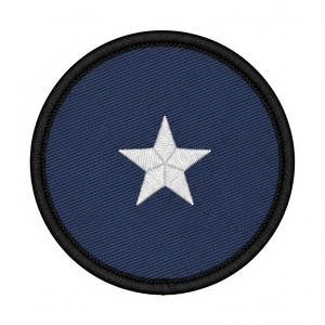Parche Masónico Personalizado Verde Oliva con Estrella, Insignia Masónica Bordada Redonda, Aplique Masónico Hecho a Mano, Parche para Uniforme o Blazer - Product Image 4