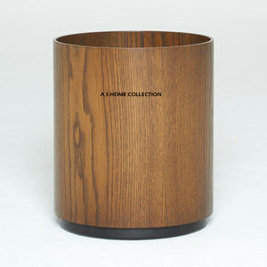 Latest Design Wooden Material With Iron Base <b>Round</b> Shape Brown Finished Tooth <b>Brush</b> Holder Modern Design Latest Style - Product Image 1