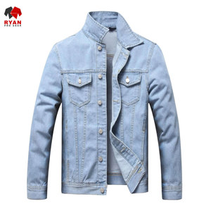 Chaqueta Vaquera Personalizada de Primera Calidad Ryan Pro Gear para Hombre, Cierre de Botones, Diseño Acolchado de Secado Rápido con Bolsillos - Product Image 1