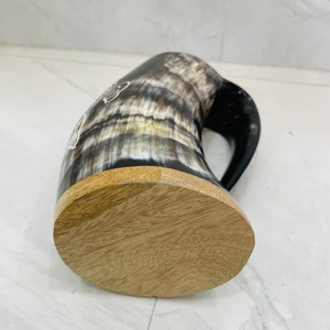 Taza de cuerno de búfalo auténtica hecha a mano, taza natural de alta calidad para decoración de mesa, la mejor oferta. - Product Image 4