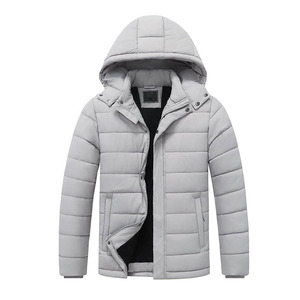 Chaqueta de Invierno Acolchada de Alta Calidad con Logotipo Personalizado en la Parte Delantera, Negra, Lisa, con Cierre, Estilo Urbano, Transpirable y de Secado Rápido para Hombre - Product Image 2
