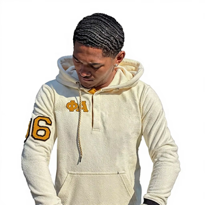 Alpha grec personnalisé |   Vêtements de la sororité Phi, sweat à capuche brodé, veste courte, vêtements de sport, uniforme grec, sweat à capuche - Product Image 1