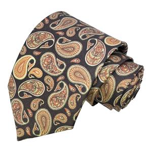 Luxury Paisley, <b>Tie</b> and Pocket Square <b>Set</b> for Men Silk Feel Printed Necktie | Hanky Combo Wedding Formal Wear | OEM India 2026 - Product Image 2