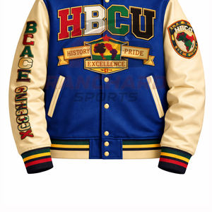 Chaqueta ligera para hombre estilo HBCU, cómoda y personalizada, chaqueta universitaria, chaqueta de colegio, chaqueta varsity hecha a medida. - Product Image 3