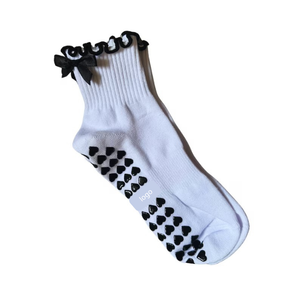 High Quality Kawaii Anti-Slip <b>Socks</b> Custom Women Cotton Breathable Ruffle Trim <b>Grip</b> <b>Socks</b> - Product Image 3