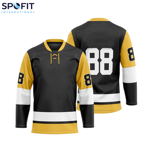 เสื้อฮอกกี้น้ำแข็งแบบกำหนดเองคุณภาพสูง เสื้อทีมฮอกกี้ ออกแบบได้ตามต้องการ ชุดกีฬาแห้งเร็ว ขายส่งเสื้อฮอกกี้ - Product Image 4