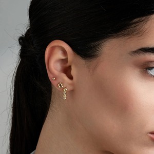 9K 10K 14K 18K Solid Gold Lab Grown Diamond Knot Stud <b>Earrings</b> Minimalist Design Wedding & Daily Wear Gift for Women - Product Image 6