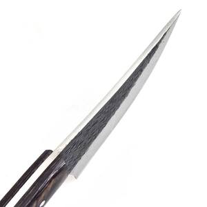 Cuchillo de Piel Forjado a Medida EDC de Hoja Fija con Mango de Madera Pakka y Funda de Cuero, OEM, Full Tang, para Bushcraft, Camping y Uso General - Product Image 3