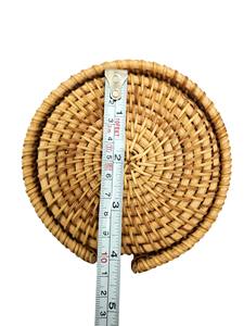 Posavasos Redondo Simple de Ratán, Protector de Mesa Tejido a Mano, Ideal para Hogar, Comedor, Cafetería, Té y Uso Elegante y Funcional - Product Image 3