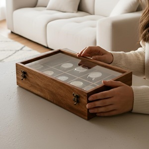 AHTE MANUEXPO UR-065 Wooden Watch <b>Box</b> for Men Antique Wood Crafted 10-Slot Watch Display Case <b>Storage</b> Organizer Jewelry - Product Image 1