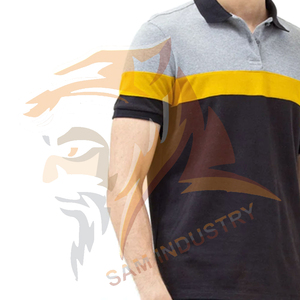 เสื้อโปโลผู้ชายผ้าฝ้ายคุณภาพสูงแบบลำลองสั่งทำได้  ผ้าฝ้าย 100% ยืดได้ ทรงเข้ารูป - Product Image 4