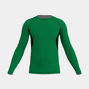 Men's Performance Rash Guard Long Sleeve <b>Compression</b> <b>Shirt</b> Breathable Workout Top USA Europe Trending Fitness Gear Top - Product Image 1