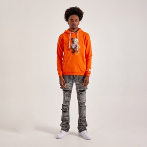 Pull à capuche personnalisé sérigraphié pour hommes, vêtements personnalisables en polaire légère et lourde en coton mélangé - Product Image 2