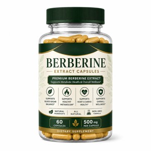 High Potency Berberine Capsules 500mg Premium Quality <b>Herbal</b> <b>Supplement</b> for Daily Wellness and Active Living Support - Product Image 1