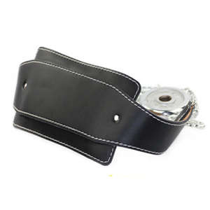 Ceinture de musculation en cuir robuste pour dips et tractions avec chaîne métallique - Product Image 6