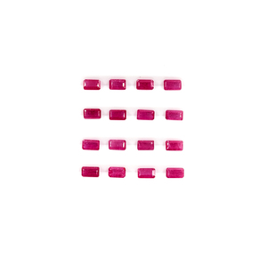 Rubis naturels non traités du Mozambique, octogones calibrés 3x5mm, pierres précieuses de rubis naturelles facettées pour la fabrication de bijoux, prêtes à l'emploi - Product Image 3