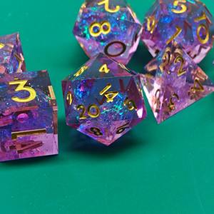 Lot de dés en résine directement de l'usine, dés polyédriques en résine haute qualité pour jeux de table professionnels DND RPG, fournitures de jeu en gros - Product Image 3