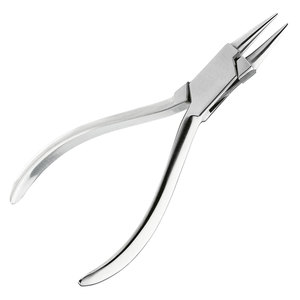 Pince ronde standard, 130 mm, instrument dentaire pour fils en acier inoxydable jusqu'à 1,0 mm, pour la formation et le pliage de boucles de précision - Product Image 1