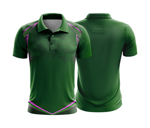 Custom Custom Cricket Polo Jersey Supplier Manufacturer Durable Stitching for Men Women Youth Quick-Dry Dry-Fit Active Polo - Product Image 4