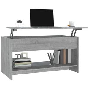 Tavolino in legno ingegnerizzato grigio Sonoma 40.2 "x 19.7" x 20.7 "dimensioni - Product Image 4