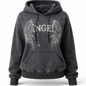 Sudadera con Pedrería Negra Personalizada al por Mayor para Mujer - Compra al por Mayor Directamente del Fabricante - Product Image 1