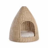 Cesta de mimbre trenzado para perros, sofá premium para cachorros, cama tipo lounge, camas para mascotas a precio económico y otros accesorios