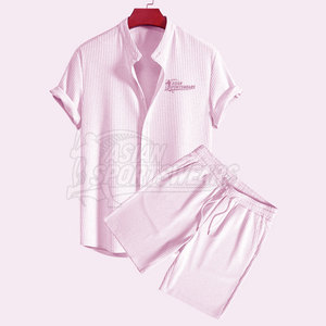 Ensemble de shorts décontractés pour hommes en 2 pièces, MOQ faible, été - Vêtements de sport de haute qualité 100% coton pour un usage quotidien - Product Image 5