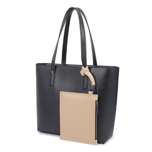 Women's Genuine Leather <b>Tote</b> <b>Bag</b> Solid Color Minimalist Open Top Daily Use All Seasons Fashionable - Product Image 5