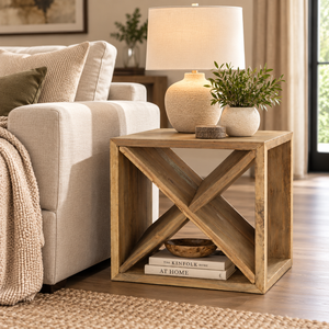 <b>Black</b> Rustic Mango <b>Wood</b> Coffee <b>Table</b> Light Luxury Center <b>Table</b> for Living Room Furniture - Product Image 1