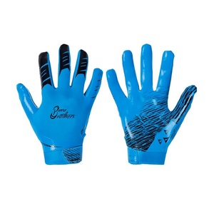 Guantes de Fútbol Americano Blancos y Negros de Alta Calidad – Guantes de Entrenamiento Deportivo con Agarre de Silicona Personalizados de Bana & Brothers - Product Image 3