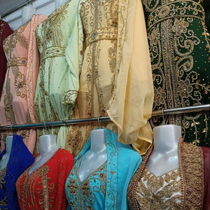 อาบายะห์ดีไซน์ผสมผสาน - ลายดอกไม้ลำลอง ผ้าโพลีเอสเตอร์ ทรงหลวมสำหรับผู้หญิง - ราคาสุดคุ้ม ขายดี - Product Image 1