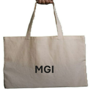 Eco-Friendly 100% Organic Calico Cotton Canvas Tote Bag Reusable Custom Logo Printed Grocery Shopping Bag Recycled Letter - Product Image 3
