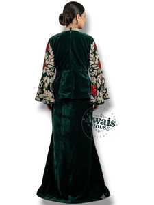 AWAIS HOUSE เสื้อผ้าอิสลามขายส่ง ชุดแต่งงานแบบดั้งเดิมน้ำหนักเบา ทำมือ 'D'-Plus Kaftan Abaya Dubai โพลีเอสเตอร์คุณภาพสูง - Product Image 2