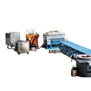 Four de fusion à induction pour ferraille d'aluminium, ligne de production de fil d'aluminium/cuivre de 8-22 mm, machine de production de barres AL, machine de coulée d'aluminium - Product Image 5
