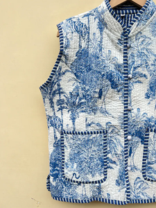 Edredón Acolchado Hecho a Mano en India, 100% Algodón Ecológico, Antiarrugas, Transpirable, de Secado Rápido, con Estampado Digital y Bolsillo Frontal, para Otoño e Invierno - Product Image 4