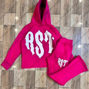 Survêtement de fitness personnalisé pull noir deux pièces survêtements de sport pour hommes ensemble de survêtements de jogging pour hommes - Product Image 2