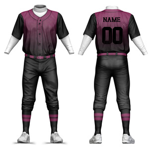 Conjunto de Uniforme de Béisbol de Alta Calidad, Tela que Absorbe la Humedad, Conjunto de Camiseta y Pantalón de Béisbol Personalizado para Equipos Profesionales, Venta en Línea - Product Image 1