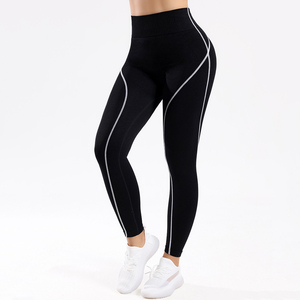 Leggings personnalisés avec logo imprimé pour femmes, vêtements de fitness, de gym et de yoga, leggings de haute qualité pour femmes, service OEM disponible. - Product Image 4