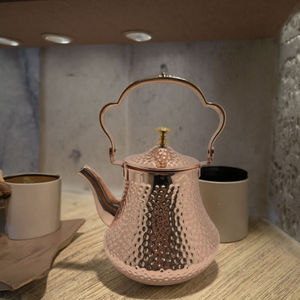 Bold Blossom Exclusively Designed Pure <b>Copper</b> Ayurveda Health Metal Kitchen Decorative Kettle for Tea Lovers & Home Restaurants - Product Image 2